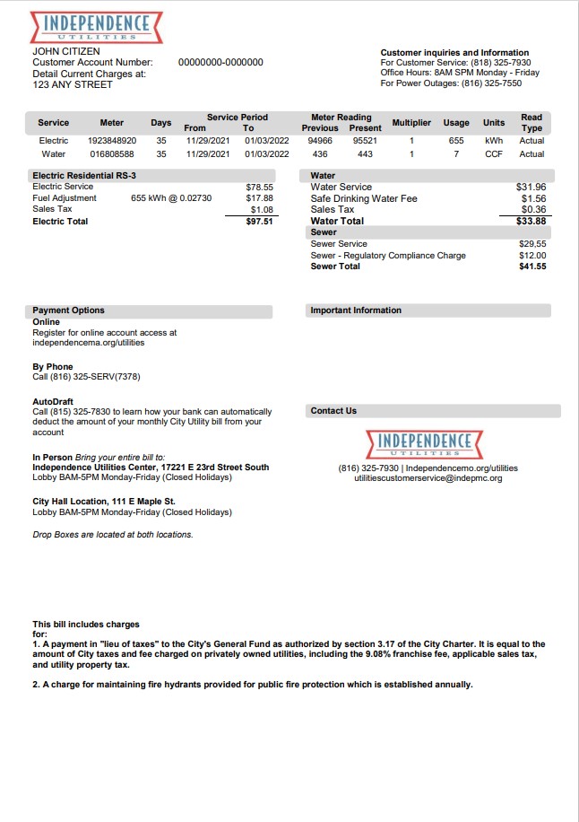  Minol USA business utility bill 